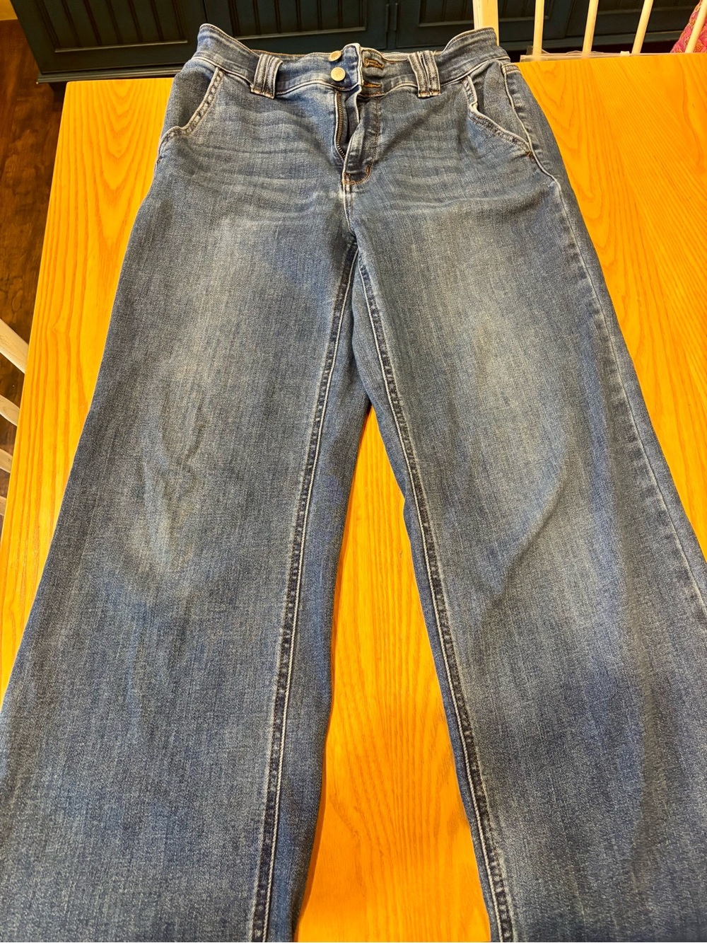 Judy Blue Classic Wide-Leg Women's Jeans in Medium Blue Size 11